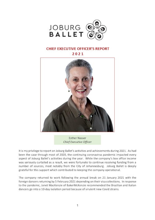 joburg-ballet annual report 2022-2